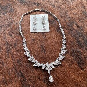 Glamour Bride USA Wedding Earring and Necklace Set